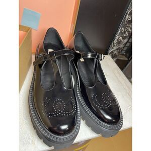 Bibi Lou  Leather Mary Janes loafers Size 41 (10-10US) Anthropologie